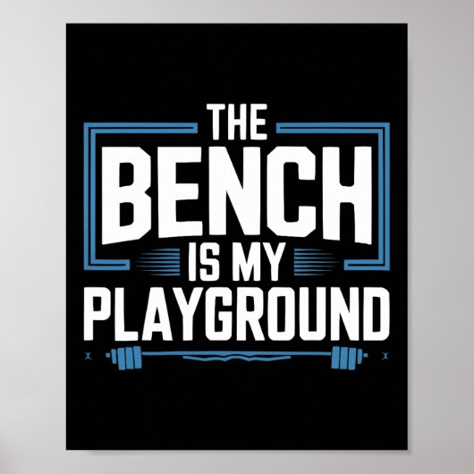 Poster Exercice Bench Press Bodybuilding Fitness Workout (Devant)