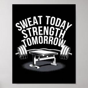 Poster Exercice Bench Press Bodybuilding Fitness Workout