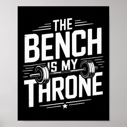 Poster Exercice Bench Press Bodybuilding Fitness Workout (Devant)