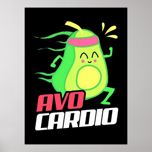 Poster Exercice cardio Avocado (Devant)