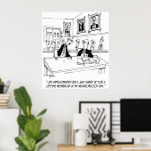 Poster Exercice Cartoon 5311 (Bureau à domicile)