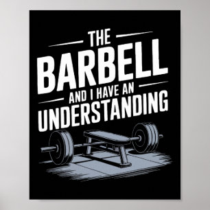 Poster Exercice de développé couché Bodybuilding Fitness