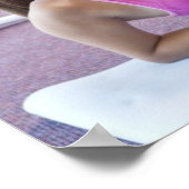 Poster Exercice de fille dans la salle de gym (Coin)