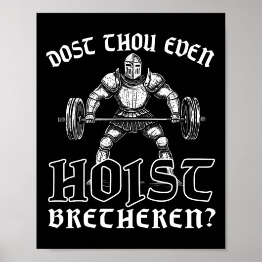 Poster Exercice De Gymnastique De Poids-Levant (Devant)