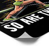 Poster Exercice de squat bulgare musculation fitness (Coin)