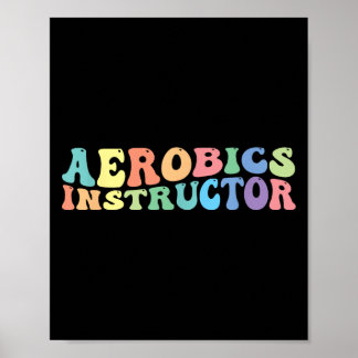 Poster Exercice d'instructeur d'aérobic Fitness