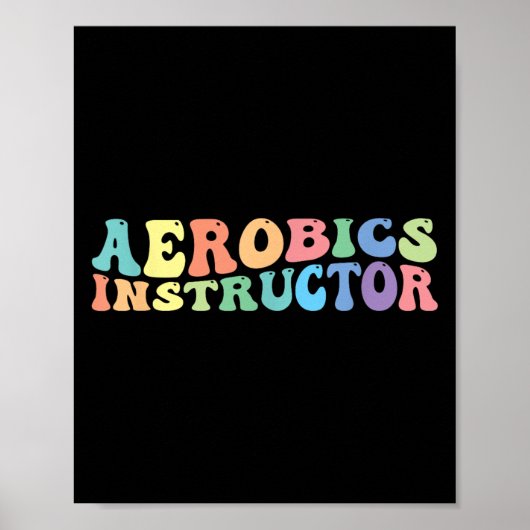 Poster Exercice d'instructeur d'aérobic Fitness (Devant)
