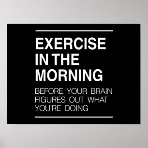 Poster Exercice du matin