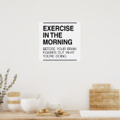 Poster Exercice le matin (Cuisine)