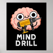 Poster Exercice mental Funny Brain Tool Pun Dark BG (Devant)