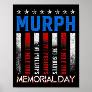 Poster Exercice Murph Challenge Mémorial Murph