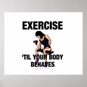 Poster Exercice TOP Jusqu'à ce que votre corps se comport