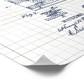 Poster Exercice vintage Brevet de tapis roulant (Coin)