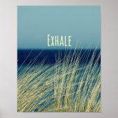 Poster Exhale Calmer la scène océanique (Devant)