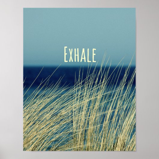 Poster Exhale Calmer la scène océanique (Devant)
