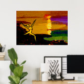 Poster Exhale ! v2-P (36 po x 24 po) (Bureau à domicile)
