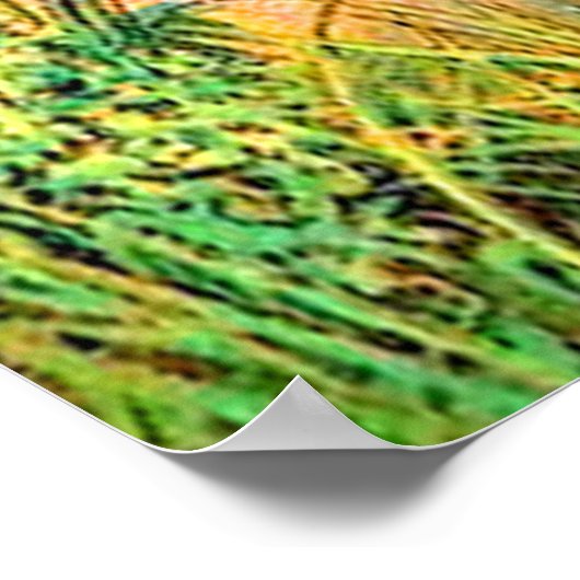 Poster Exode 14 Traversant la mer sur un terrain sec (Coin)