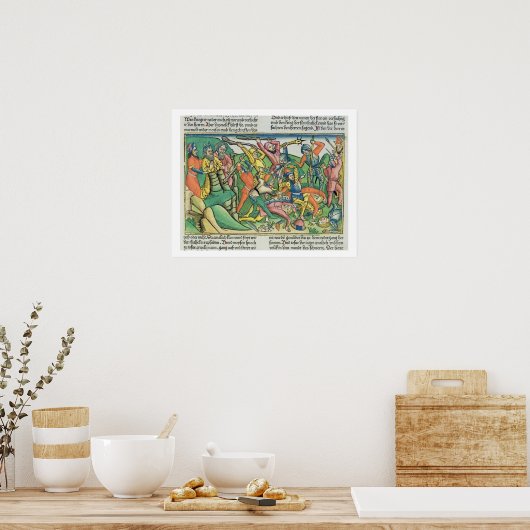 Poster Exode 17 8-15 Aaron et heures de soutien Les mains (Cuisine)