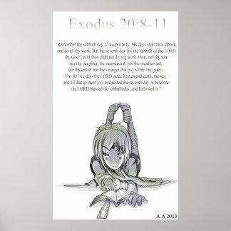 Poster Exode 20 : 8-11