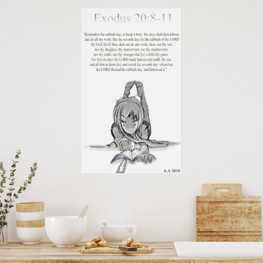 Poster Exode 20 : 8-11 (Cuisine)