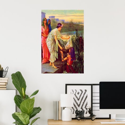Poster Exode 2 Moïse bébé tiré du Nil (Bureau à domicile)