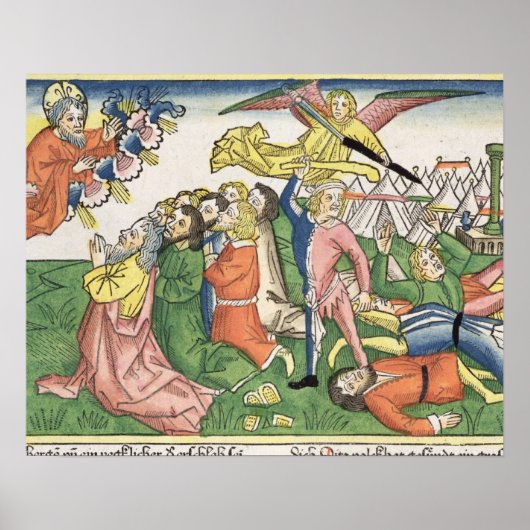 Poster exodus 32 15-23 Moïse breaking the stone tablets, (Devant)