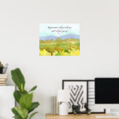 Poster Exodus Bible Scripture Give You Rest Landscape (Bureau à domicile)