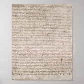 Poster Exonération De La Magna Carta De 1215 Coton MS (Devant)