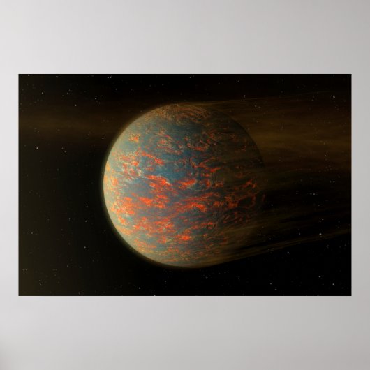 Poster Exoplanet 55 Cancri E Et Sa Surface Moulée (Devant)