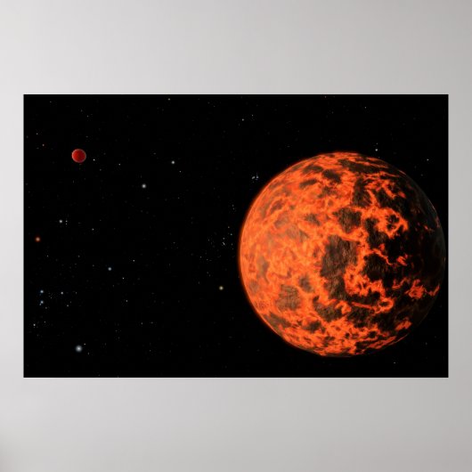 Poster Exoplanet Ucf-1.01 Orbitant Une Étoile Appelée Gj  (Devant)