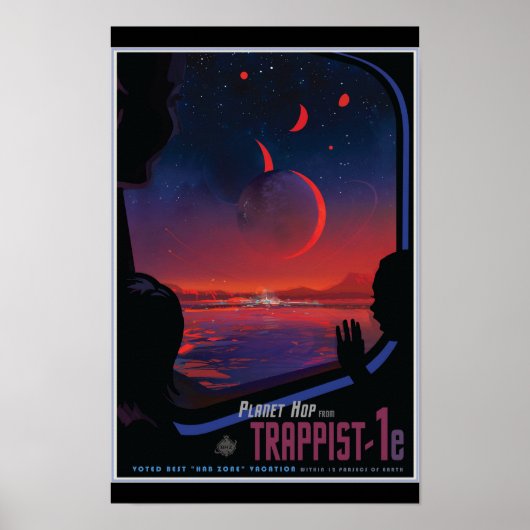 Poster Exoplanète TRAPPIST-1e (Devant)