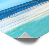 Poster Exotic beach throw pillow (Coin)