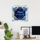 Poster Exotic Blue Dream Catcher Mariage (Bureau à domicile)