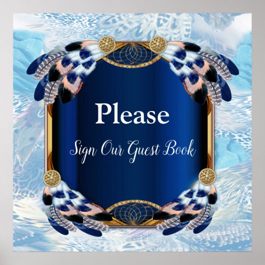 Poster Exotic Blue Dream Catcher Mariage (Devant)