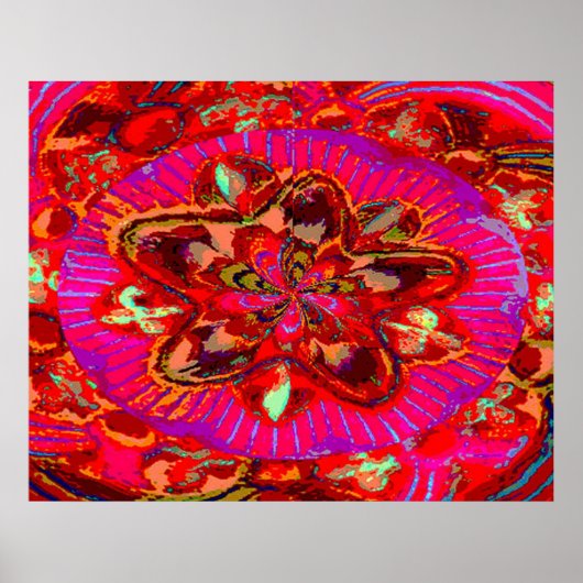 Poster Exotic Flower - Fine Art Digital Graphics (Devant)