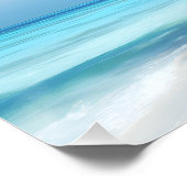 Poster Exotic Palm Beach Turquoise Water Sunny Paradise (Coin)