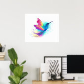 Poster Exotic Rainbow Hummingbird (Bureau à domicile)