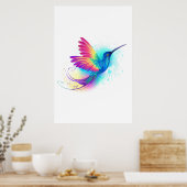 Poster Exotic Rainbow Hummingbird (Cuisine)