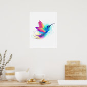 Poster Exotic Rainbow Hummingbird (Cuisine)