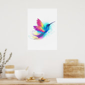 Poster Exotic Rainbow Hummingbird (Cuisine)