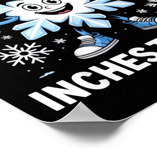 Poster Expect A Few Inches Tonight Funny Snow Joke Christ (Coin)