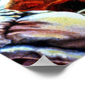 Poster Expédition Astronaute Mars Sci-Fi Rétro Espace (Coin)