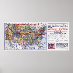 POSTER EXPÉDITION D'AMERICAN EXPRESS