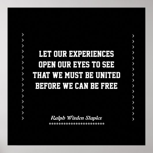 Poster Expérience afro-américaine (Devant)