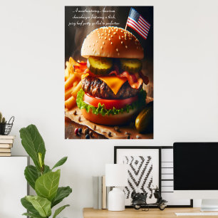 Poster Expérience Cheeseburger Américaine Ultimate 24x36