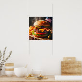 Poster Expérience Cheeseburger Américaine Ultime (Cuisine)