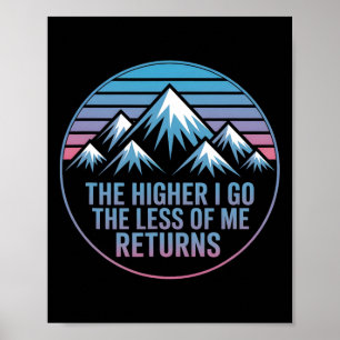 Poster Expérience de montagne d'aventure vintage Ascensio