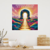 Poster Expérience des salutations dans une nouvelle dimen (Cuisine)