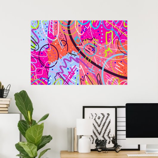 Poster Expérimenter la joie (Bureau à domicile)