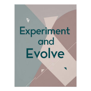 Poster Expérimentez et évoluez